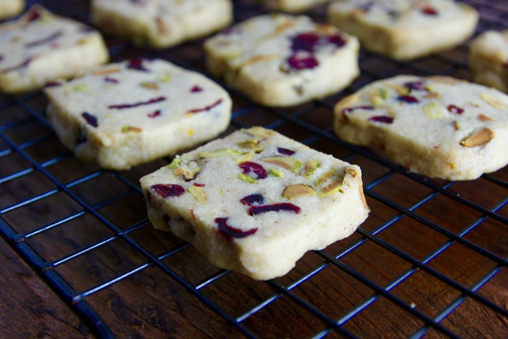 Cranberry Pistachio Icebox Cookies