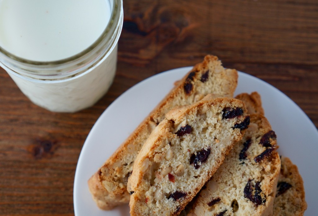 Cranberry and Pine Nut Biscotti